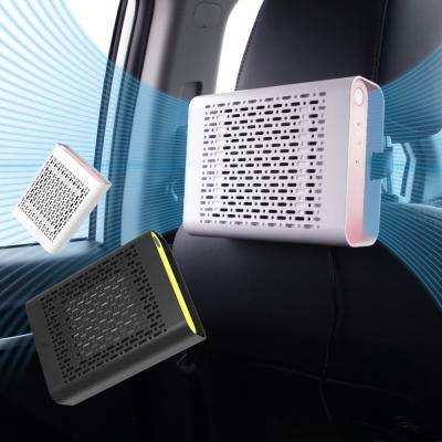 China IONKINI New Design Car Activated Negative Carbon Ion Car Household Air Purifier Air Filter with HEPA Filter for sale