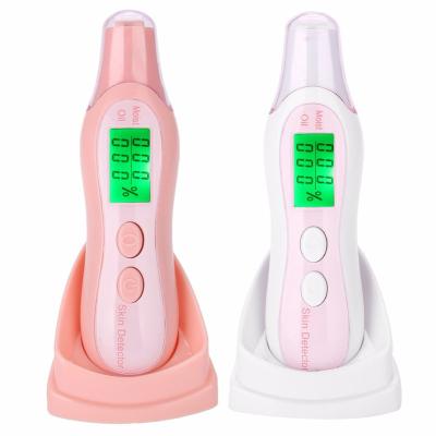 China Detect Digital LCD Display Skin Analyzer Body Oil Moisture Tester Overflow Analyzer Facial Health Monitoring Ce skin moisture for 6 months from Taida for sale