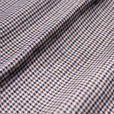 China Dogs Tooth Bacteria Woven Soft Hand Feel Breathable Bamboo Fiber Fabric Plaid Yarn Dyed Fabric For Shirt for sale