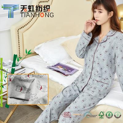 China High Quality Anti-bacteria Soft Hand Feel Breathable Yarn Dyed Bamboo Fabric For Clothes Custom Print for sale