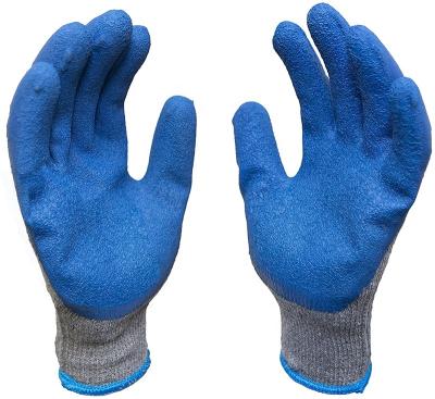 China Latex Ply Coated 10 Gauge Latex Safety Coated Cotton Work Gloves For Heavy Duty Construction Gloves for sale