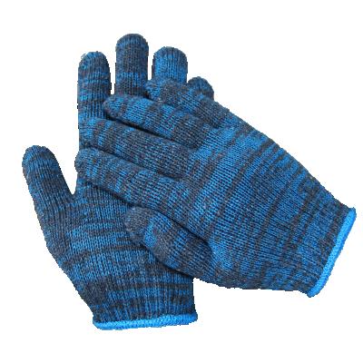 China Protective Hand 600g Multi Color Cotton Knitted Gloves For Garden Labor Safety for sale