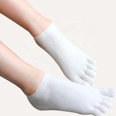 China QUICK DRY Four Seasons To Wear Sports Dispensing Ladies Color Toe Five-Toed Short Tube Yoga Socks for sale