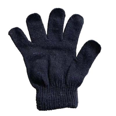 China Comfortable Children's Winter Warm Hands Knitted Finger Gloves Shape Acrylic Cheerleaders Refine Black Magic Children Gloves for sale