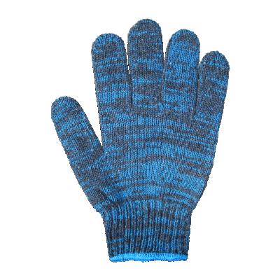 China Protective Hand Blue Cotton Knitted Industrial Anti Impact Safety Working Hand Gardening Gloves for sale