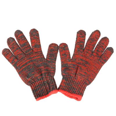 China Protective Hand Wholesale Durable Unisex Polyester Cotton Knitted Construction Anti Slip Safety Working Hand Gloves for sale