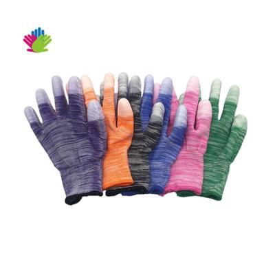 China Competitive Price ESD Carbon PU Protective Hand Fingers Coated Safety Work Fit Nylon Gloves for sale