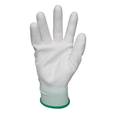 China Protective hand, nylon woven PU coated palm gloves, lightweight breathable and non-slip, flexible and convenient to use for sale