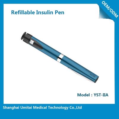 China Saphir-blauer purpurroter Insulin-Stift, regelmäßiger Insulin-Stift für Humalog-Patrone zu verkaufen