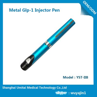 China Pluma azul modificada para requisitos particulares de la insulina de la pluma de la inyección de Hgh para la inyección líquida de la medicina en venta