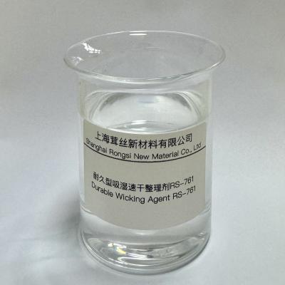 China Textile Finishing Wicking Agent RS-761 Durable Performance for Polyester Nylon Goods for sale