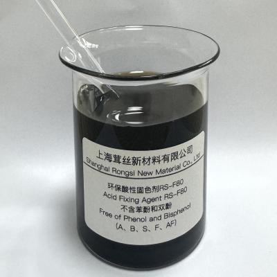 China 35±1% Solid Content Acid Fixing Agent RS-F80 Phenol Free Bisphenol A B S F AF Free nylon for sale