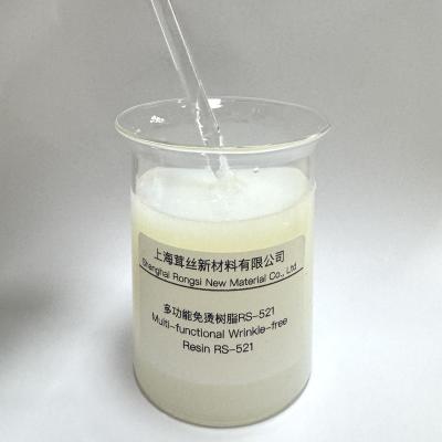 China Translucent Liquid Multi-Functional Wrinkle-Free Resin RS-521 for Improved Strength for sale