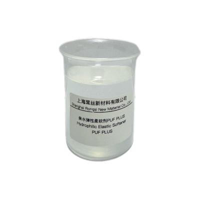 China Soluble in Water Hydrophilic Elastic Softener PUF PLUS Chemical Auxiliary Agent for sale