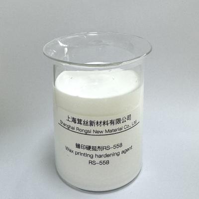 China Textielhulpstoffen Zwakke kation ionisiteit Wax Printing Hardening Agent RS-558 Te koop