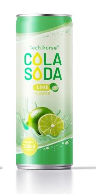 China OEM Cola Drink Processing 330ml Lime Flavour Soda Drink Processing for sale