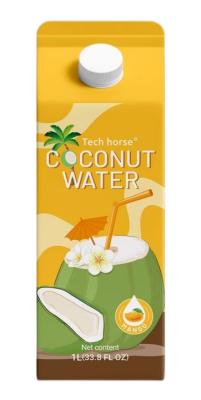 China Private Label Coconut Water Tetra Pak Drink Filling Free Sample 1000ml OEM Te koop