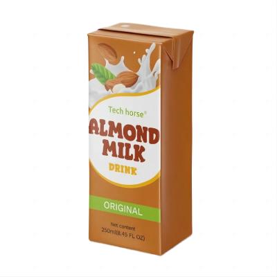 China 250ml Almond Milk Original Flavor Soft Drink Bottling for Aseptic Paper Carton Drink for sale