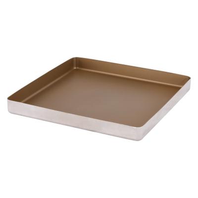 China Selling High Quality Hot Viable Gold Color Sheet Pan Bakery Sheet Pan Non Stick Aluminum Pan for sale