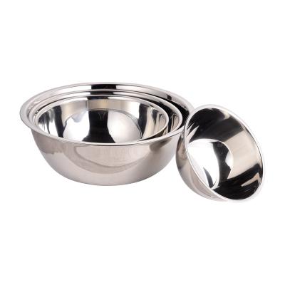 China High Quality Sustainable Food Grade Stainless Steel Egg Beating Pan Mixing Bowl for sale