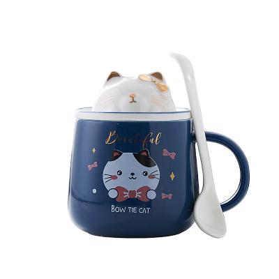 China Sustainable Pearl Ceramic Mug With Lid Lovers Coffee Mug Home Office Drinking Mug for sale