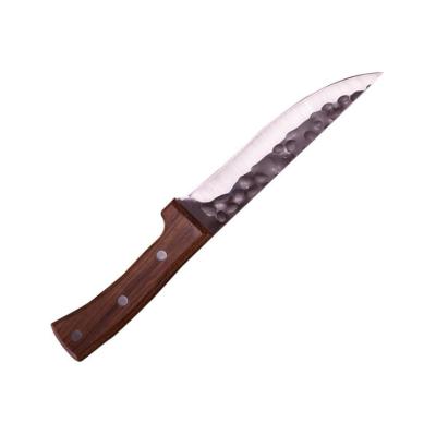 China High Carbon Steel Hand Forged Stocked Professional Sharp Fillet Knife Square Knife 6 INCH For Meat And Fish With Leather Cover for sale