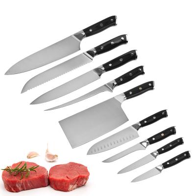 China Viable in stock 1.4116 German stainless steel chef knife include boning santoku fish for sale