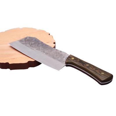 China 2021 Viable Full Tang Handmade Forged Knife Kitchen High Quality Butcher Knife Cleaver Knife for sale