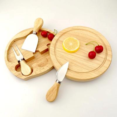 China Popular Amazon RTS Stainless + Wooden Handle 3pcs Cheese Knife Board Low MOQ In Stock for sale