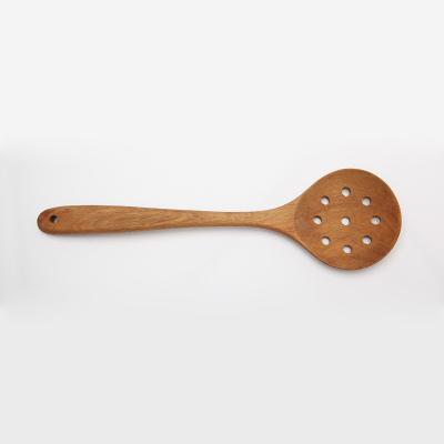 China Good Quality Sustainable Kitchen Utensils Acacia Wooden Skimmer for sale