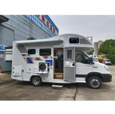 China Motorhome Outdoor Camper Van 130km/h 1VECO 4x2 Outdoor RV Caravan for sale