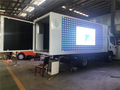 China P4 Digital Billboard Truck waterproof 192 * 192mm LED Screen Van High Brightness Outdoor for sale