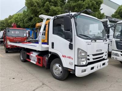 China 3 Tons Road Emergency Wrecker Truck ISUZU 4x2 Flatbed Towing Wrecker for sale