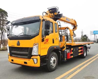 China HOWO-Wrecker Tow Truck 220hp, Plattform Crane Recovery Truck schiebend zu verkaufen