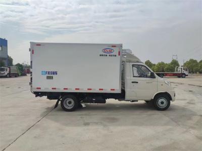 China Kühlfahrzeug-Kasten 1 Ton Loading Capacity Refrigerated Truck 115hp FOTON zu verkaufen