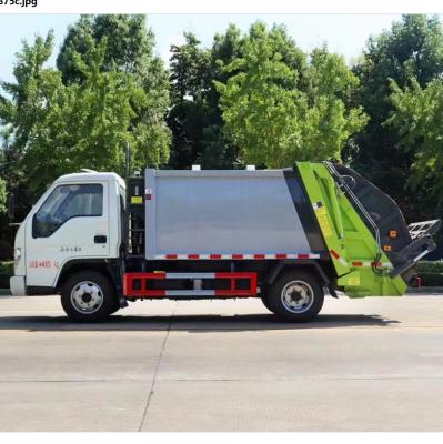 China Camión del compartimiento de basura de las ruedas del camión 4X2 6 del compresor de la basura de Foton 115hp en venta