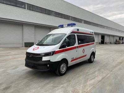 China 85kw Engine Power Emergency Ambulance Car With Rear Drum Brake System for sale