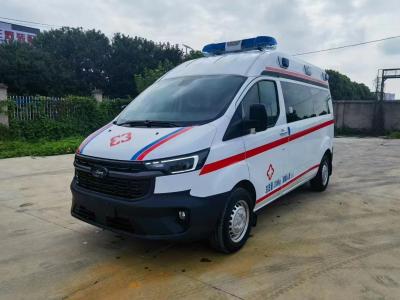 China 85kw Ford Emergency Ambulance Car 4x2 LHD/RHD With JM491Q-ME Engine for sale