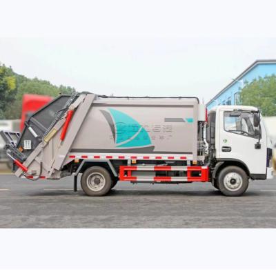 China Camión de basura de acero al carbono de 120 CV Camión de basura de control remoto en venta