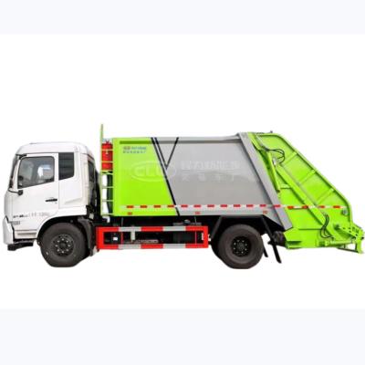 China Dongfeng 120 pk achterlader vuilniswagen vuilnisbak schoonmaakwagen Te koop