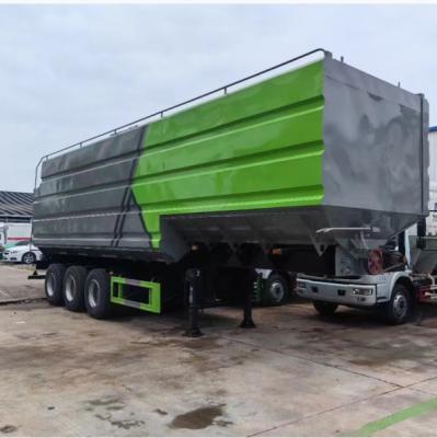 Chine Céréales à haute performance pour l'alimentation animale Semi-camion remorque 4 essieux Max. Vitesse de conduite 90 km/h à vendre