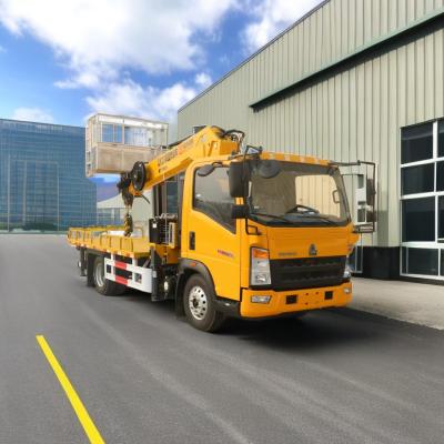 Chine Howo châssis 4x2 conduite 21M camion monté plateforme de travail aérien 95km/h 200kg de charge à vendre