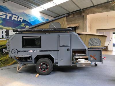 China 5900mm Aluminium-Off Road Leichtgewichtler Wohnwagenanhänger-R16 1500kg zu verkaufen