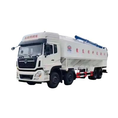 China Dongfeng Animal Food Transport Truck 7700*2500*3550mm Euro 5 Bulk Feed Discharge Truck for sale