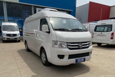 China Gasoline Engine Manual Mini Refrigerated Truck Aluminum Alloy Cold Room Van 4 Wheels 1 Ton for sale