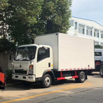 China 10 Tons Deep Freezer Truck FRP 160hp Howo Refrigerated Van Truck for sale