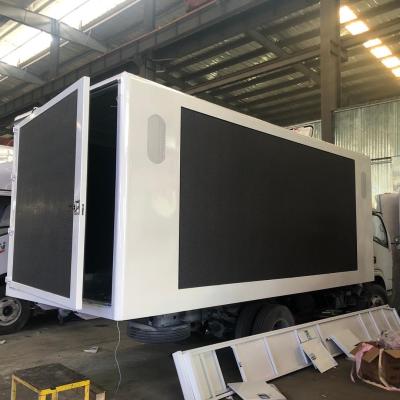 China Customized 12ft/14ft/16ft/18ft P4 Digital LED Screen Box for Truck Mounted for sale