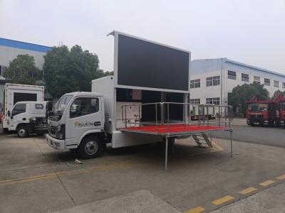 China Led Mobile Advertising Vehicle 1500ml Replacement 3 Sides P4 Led Advertising Promotion Truck for sale