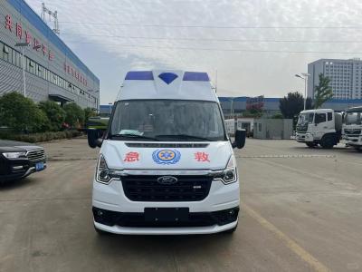 China Ford Hoge Dak Ambulance Multifunktioneel Monitoring Ambulance Te koop