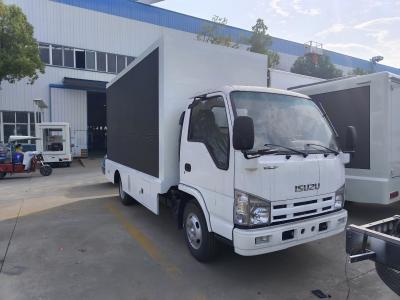 China Japanese Brand Isuzu Mobile Led Truck Advertising P3 P4 P5 Small LED Mobile Led Display Trailer for sale